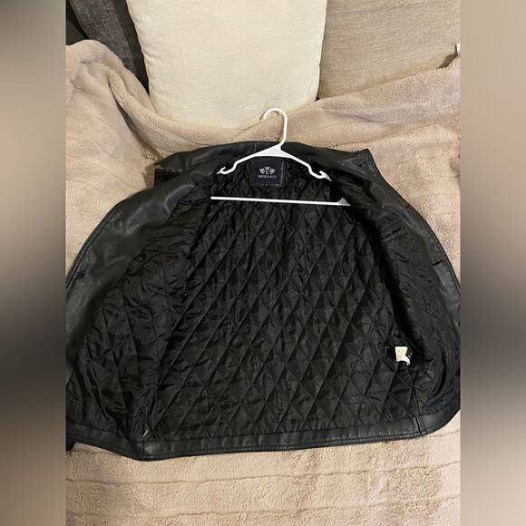 Emporio & Co Italian Button Down Leather Jacket - Picture 5 of 16